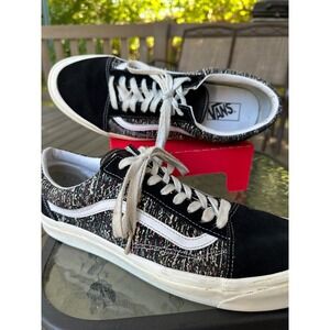 Vans Old‎ Skool Style 36 Black Tweed Suede Sneakers Shoes Men's size 13